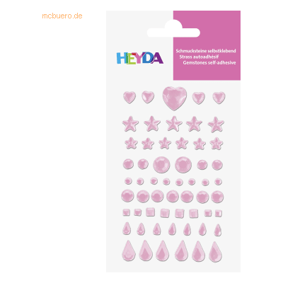 5 x Heyda Schmuckstein-Etiketten Herz, Stern, Kreis, Quadrat, Tropfen 5 x Heyda Schmuckstein-Etiketten Herz, Stern, Kreis, Quadrat, Tropfen