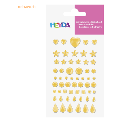 5 x Heyda Schmuckstein-Etiketten Herz, Stern, Kreis, Quadrat, Tropfen 5 x Heyda Schmuckstein-Etiketten Herz, Stern, Kreis, Quadrat, Tropfen