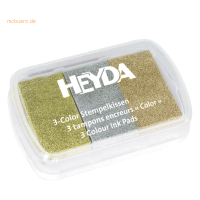 5 x Heyda Stempelkissen je Farbe 6x3cm Metallic 5 x Heyda Stempelkissen je Farbe 6x3cm Metallic