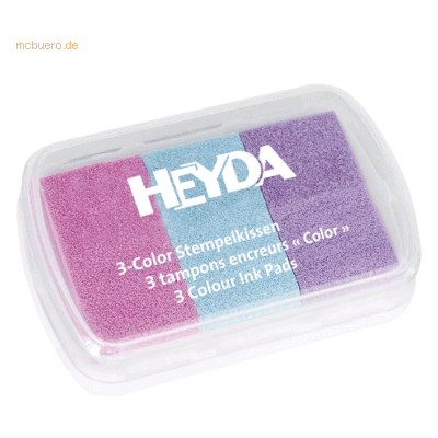 5 x Heyda Stempelkissen je Farbe 6x3cm Babyfarben 5 x Heyda Stempelkissen je Farbe 6x3cm Babyfarben