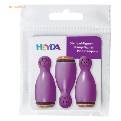 6 x Heyda Mini Stempel Gesichter 1,2cm VE=3 Stück violett 6 x Heyda Mini Stempel Gesichter 1,2cm VE=3 Stück violett