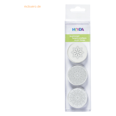 6 x Heyda Stempel Acryl VE=3 Stück Kristalle 1 6 x Heyda Stempel Acryl VE=3 Stück Kristalle 1