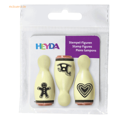 6 x Heyda Mini Stempel 1,2cm VE=3 Stück Lebkuchen 6 x Heyda Mini Stempel 1,2cm VE=3 Stück Lebkuchen