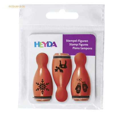 6 x Heyda Mini Stempel 1,2cm VE=3 Stück Scandi 6 x Heyda Mini Stempel 1,2cm VE=3 Stück Scandi