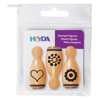 6 x Heyda Mini Stempel 1,2cm VE=3 Stück Blume 6 x Heyda Mini Stempel 1,2cm VE=3 Stück Blume