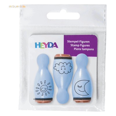 6 x Heyda Mini Stempel 1,2cm VE=3 Stück Himmel 6 x Heyda Mini Stempel 1,2cm VE=3 Stück Himmel