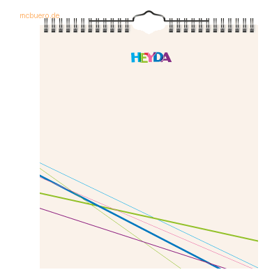 Heyda Kreativkalender 21,5x24cm beige Heyda Kreativkalender 21,5x24cm beige