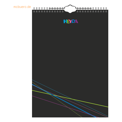 Heyda Kreativkalender 21,5x24cm schwarz Heyda Kreativkalender 21,5x24cm schwarz