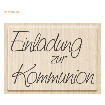 Heyda Motivstempel 'Einladung zur Konfirmation' 6,8x4,2cm Heyda Motivstempel 'Einladung zur Konfirmation' 6,8x4,2cm