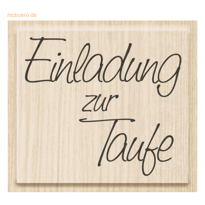 Heyda Motivstempel 'Einladung zur Taufe' 5,3x4,7cm Heyda Motivstempel 'Einladung zur Taufe' 5,3x4,7cm