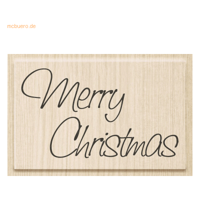 Heyda Motivstempel 'Merry Christmas' 7x4,2cm Heyda Motivstempel 'Merry Christmas' 7x4,2cm