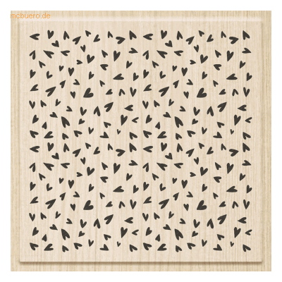 Heyda Motivstempel 'Hearts' 7x7cm Heyda Motivstempel 'Hearts' 7x7cm