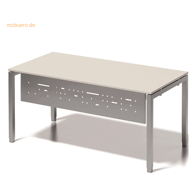 Bisley Fußraumblende für Schreibtisch Cito 2000mm Farbe silber Bisley Fußraumblende für Schreibtisch Cito 2000mm Farbe silber