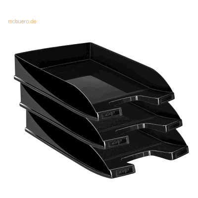 10 x CEP Briefkorb First C4 Polystyrol schwarz 10 x CEP Briefkorb First C4 Polystyrol schwarz