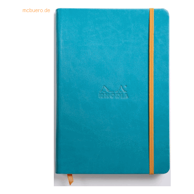 Rhodia Notizbuch Rhodiarama A5 14,8x21cm 96 Blatt 90g liniert türkis Rhodia Notizbuch Rhodiarama A5 14,8x21cm 96 Blatt 90g liniert türkis