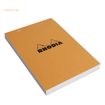 10 x Rhodia Notizblock Rhodia Nr. 16 A5 blanko 80 Blatt orange 10 x Rhodia Notizblock Rhodia Nr. 16 A5 blanko 80 Blatt orange