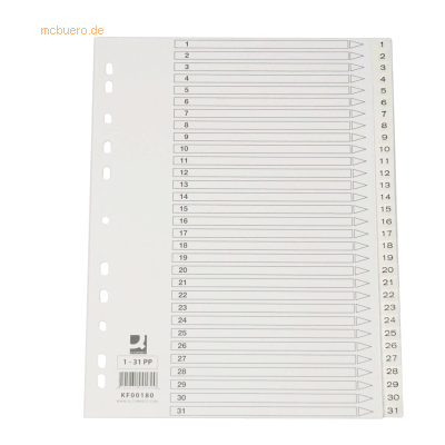 Connect Register A4 PP 1-31 weiß Connect Register A4 PP 1-31 weiß