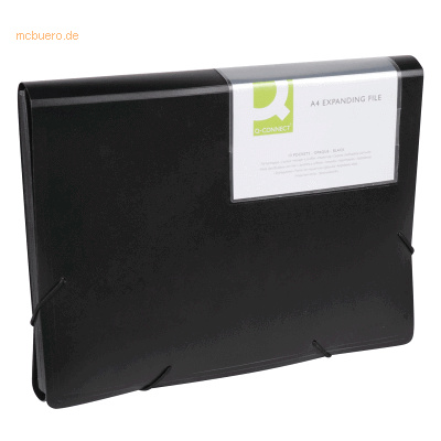 Connect Fächermappe A4 PP mit 13 Fächern schwarz Connect Fächermappe A4 PP mit 13 Fächern schwarz
