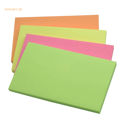 Connect Haftnotizen 76x127mm Intensivfarben sortiert VE=12x80 Blatt Connect Haftnotizen 76x127mm Intensivfarben sortiert VE=12x80 Blatt