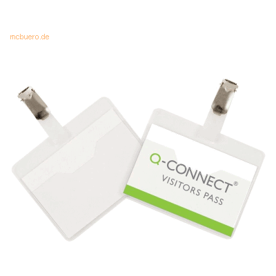 Connect Namensschild 60x90mm mit Clip offen VE=25 Stück Connect Namensschild 60x90mm mit Clip offen VE=25 Stück