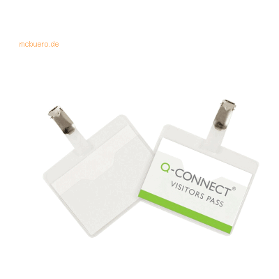 Connect Namensschild 60x90mm mit Clip geschlossen VE=25 Stück Connect Namensschild 60x90mm mit Clip geschlossen VE=25 Stück