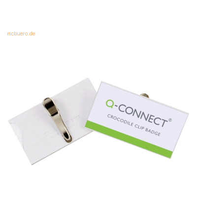 Connect Namensschild 40x75 mit Krokodilklemme VE=25 Stück Connect Namensschild 40x75 mit Krokodilklemme VE=25 Stück
