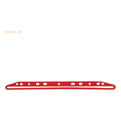 Connect Zeitschriftenbinder mit Deckschiene rot VE=100 Stück Connect Zeitschriftenbinder mit Deckschiene rot VE=100 Stück
