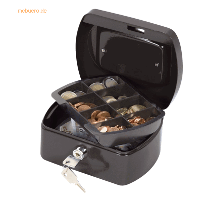 Connect Geldkassette BxTxH 155x120x75 mm schwarz Connect Geldkassette BxTxH 155x120x75 mm schwarz