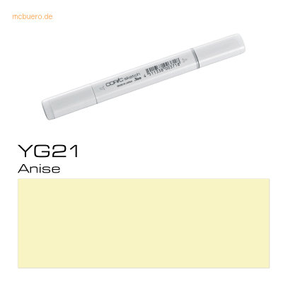 Copic YG21 Marker - Professioneller Pinsel & Medium Broad-Spitze - 358 Farben Copic YG21 Marker - Professioneller Pinsel & Medium Broad-Spitze - 358 Farben