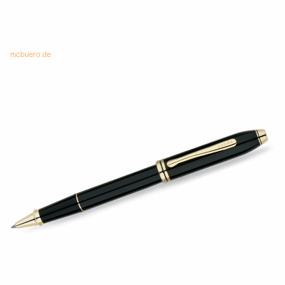 Cross Townsend Schwarzer Lack Kugelschreiber - Klassischer Amerikanischer Stil Cross Townsend Schwarzer Lack Kugelschreiber - Klassischer Amerikanischer Stil