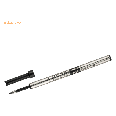 6 x Cross Rollerballmine Gel F schwarz Blister 6 x Cross Rollerballmine Gel F schwarz Blister