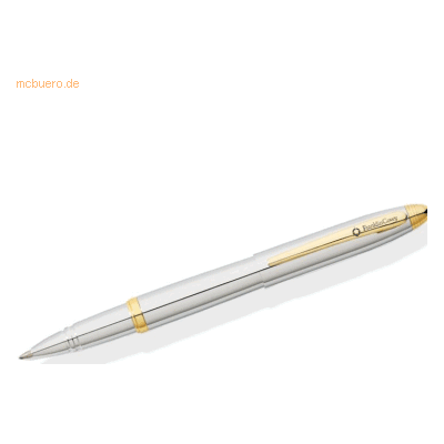 Cross Rollerball Lexington Chrom mit goldplattierten Beschlägen F Cross Rollerball Lexington Chrom mit goldplattierten Beschlägen F