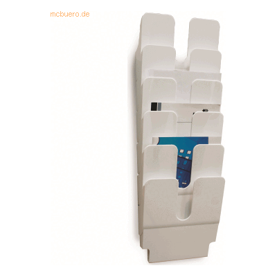 Durable Prospektständerset Flexiplus A4 6-teilig weiß Durable Prospektständerset Flexiplus A4 6-teilig weiß