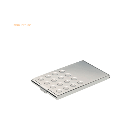 Durable Visitenkarten-Box Business Card Box für 15 Karten metallic sil Durable Visitenkarten-Box Business Card Box für 15 Karten metallic sil