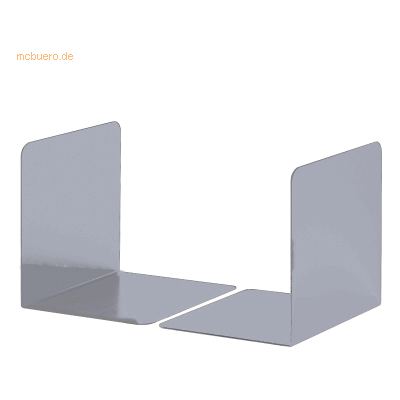 Durable Buchstützen S HxBxT 123x130x123mm metallic silber VE=2 Stück Durable Buchstützen S HxBxT 123x130x123mm metallic silber VE=2 Stück