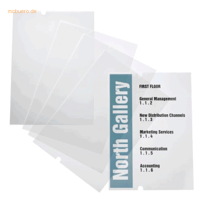 Durable EDV-beschriftbare Folie Crystal Sign refill 297x420mm VE=10 St Durable EDV-beschriftbare Folie Crystal Sign refill 297x420mm VE=10 St