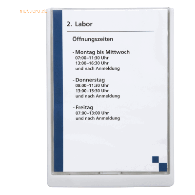 Durable Türschild Click Sign A4 weiß Durable Türschild Click Sign A4 weiß