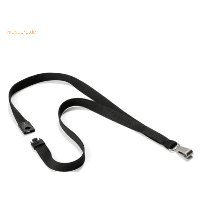 Durable Textilband Soft Colour 15mm mit Karabiner 44cm schwarz VE=10 S Durable Textilband Soft Colour 15mm mit Karabiner 44cm schwarz VE=10 S