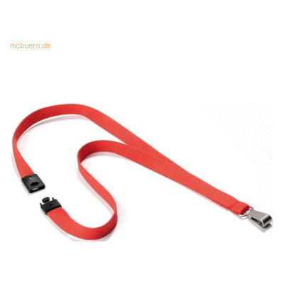 Durable Textilband Soft Colour 15mm mit Karabiner 44cm hell orange VE= Durable Textilband Soft Colour 15mm mit Karabiner 44cm hell orange VE=