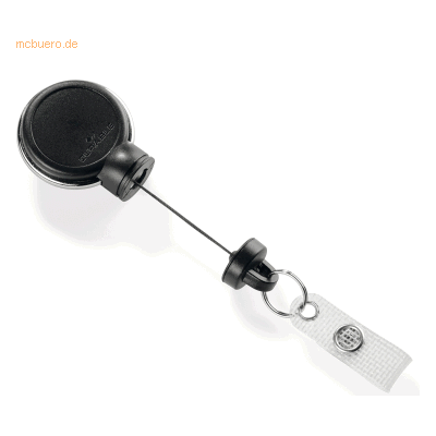 Durable Jojo Extra Strong 360 Grad für Ausweis schwarz Durable Jojo Extra Strong 360 Grad für Ausweis schwarz