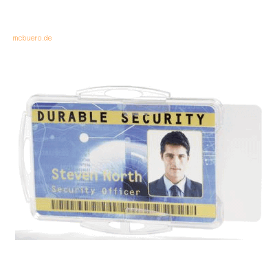 Durable Ausweishalter 54x85mm VE=10 Stück transparent Durable Ausweishalter 54x85mm VE=10 Stück transparent