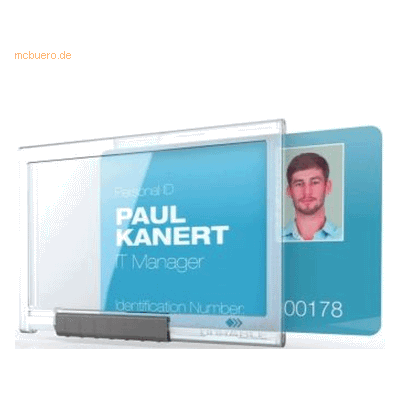 Durable Kartenhalter Push Box 54x87mm für 1 Karte VE=10 Stück schwarz Durable Kartenhalter Push Box 54x87mm für 1 Karte VE=10 Stück schwarz