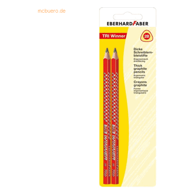 5 x Eberhard Faber Bleistift Tri Winner 2B rot VE=2 Stück 5 x Eberhard Faber Bleistift Tri Winner 2B rot VE=2 Stück