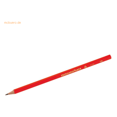 12 x Eberhard Faber Bleistift Dreikant HB rot 12 x Eberhard Faber Bleistift Dreikant HB rot