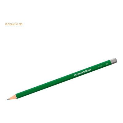 12 x Eberhard Faber Bleistift 2B lackiert grün 12 x Eberhard Faber Bleistift 2B lackiert grün
