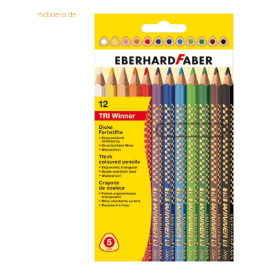 Eberhard Faber Buntstift Tri Winner VE=12 Farben Eberhard Faber Buntstift Tri Winner VE=12 Farben