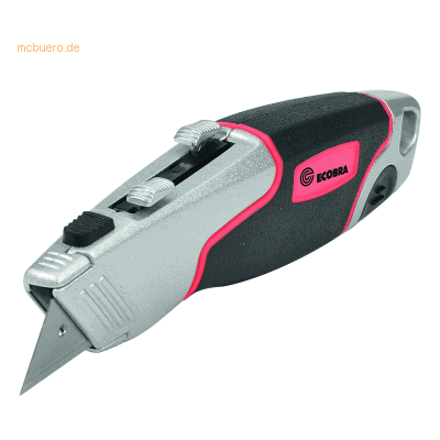 Ecobra Multi-Cutter - Haken- u. Trapezklinge - Ergonomisches Metallgehäuse Ecobra Multi-Cutter - Haken- u. Trapezklinge - Ergonomisches Metallgehäuse
