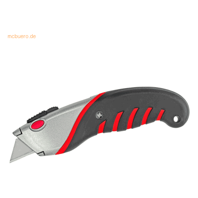 Ecobra Sicherheits-Universal-Cutter 2in1 silber/schwarz/rot Ecobra Sicherheits-Universal-Cutter 2in1 silber/schwarz/rot