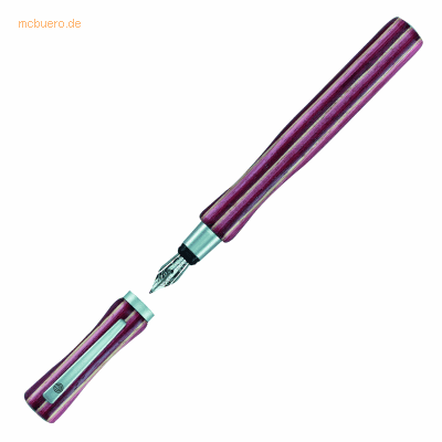 Ecobra Füllhalter rot-braun gemasert Serie Victoria Ecobra Füllhalter rot-braun gemasert Serie Victoria