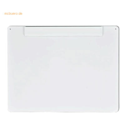 Ecobra Schreibplatte A3 PS Klemme an langer Seite weiß Ecobra Schreibplatte A3 PS Klemme an langer Seite weiß